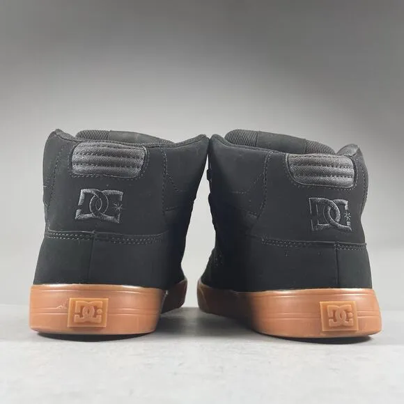 DC Pure High-Top Men’s Size 13 Black Gum Skateboard Sneakers Casual Shoe Lace Up