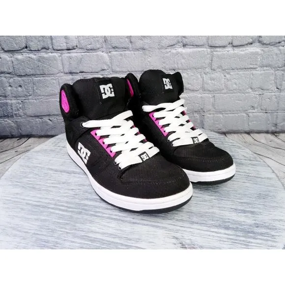 DC Rebound High TX SE Skateboard Shoes Women 8.5 in Excellent Condition