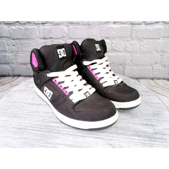 DC Rebound High TX SE Skateboard Shoes Women 8.5 in Excellent Condition