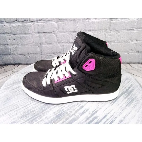 DC Rebound High TX SE Skateboard Shoes Women 8.5 in Excellent Condition