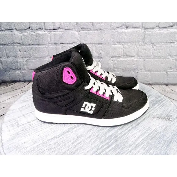 DC Rebound High TX SE Skateboard Shoes Women 8.5 in Excellent Condition