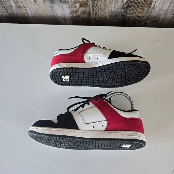DC Shoes Black Red White Skateboard Sneaker Vintage Y2K Manteca 3 Sz 7.5