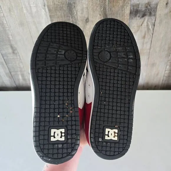 DC Shoes Black Red White Skateboard Sneaker Vintage Y2K Manteca 3 Sz 7.5