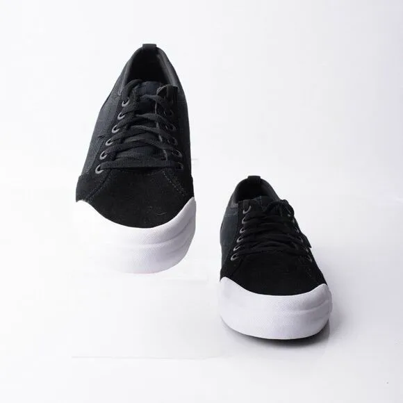 DC Youths Evan Boys Black Leather Skateboard Shoes Sneakers Sz 7 Eu 39 Athletic