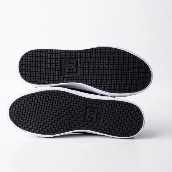 DC Youths Evan Boys Black Leather Skateboard Shoes Sneakers Sz 7 Eu 39 Athletic