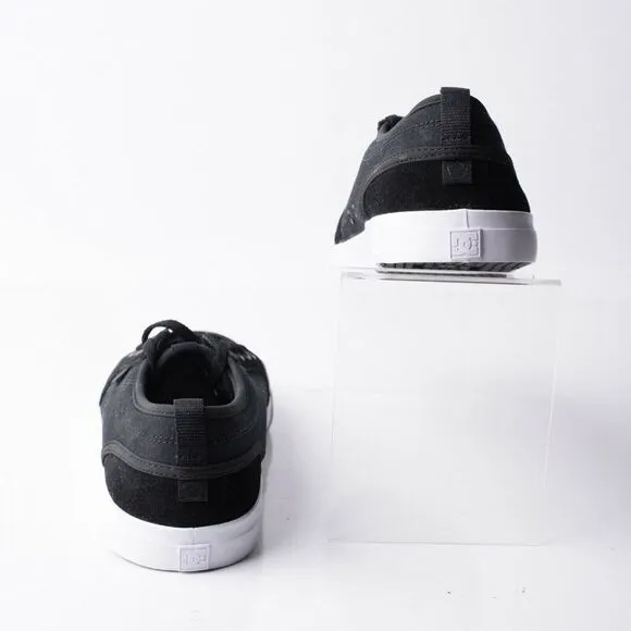 DC Youths Evan Boys Black Leather Skateboard Shoes Sneakers Sz 7 Eu 39 Athletic