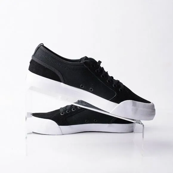 DC Youths Evan Boys Black Leather Skateboard Shoes Sneakers Sz 7 Eu 39 Athletic