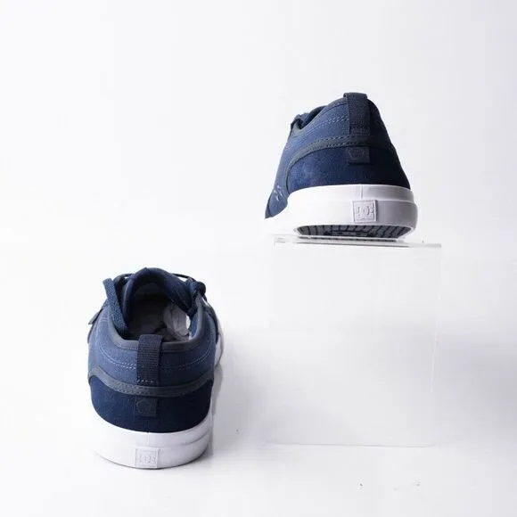 DC Youths Evan Boys Navy Blue Leather Skateboard Shoes Sneakers Sz 7 Eu 39 Youth