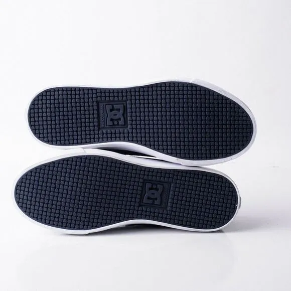 DC Youths Evan Boys Navy Blue Leather Skateboard Shoes Sneakers Sz 7 Eu 39 Youth