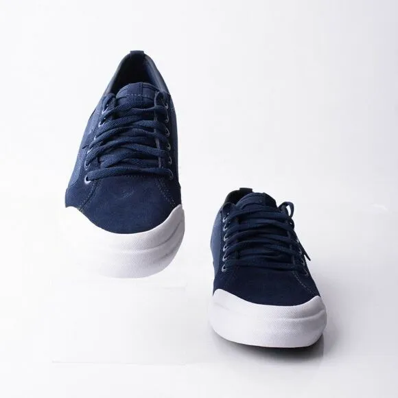 DC Youths Evan Boys Navy Blue Leather Skateboard Shoes Sneakers Sz 7 Eu 39 Youth
