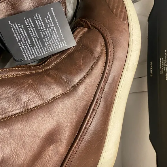 Diesel mud color calfskin Leather Men's Boots size 12