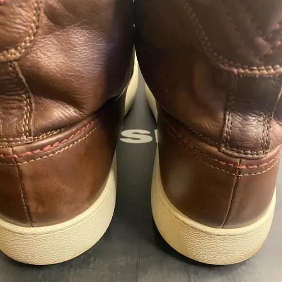 Diesel mud color calfskin Leather Men's Boots size 12