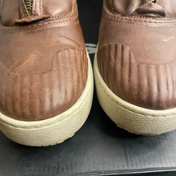Diesel mud color calfskin Leather Men's Boots size 12