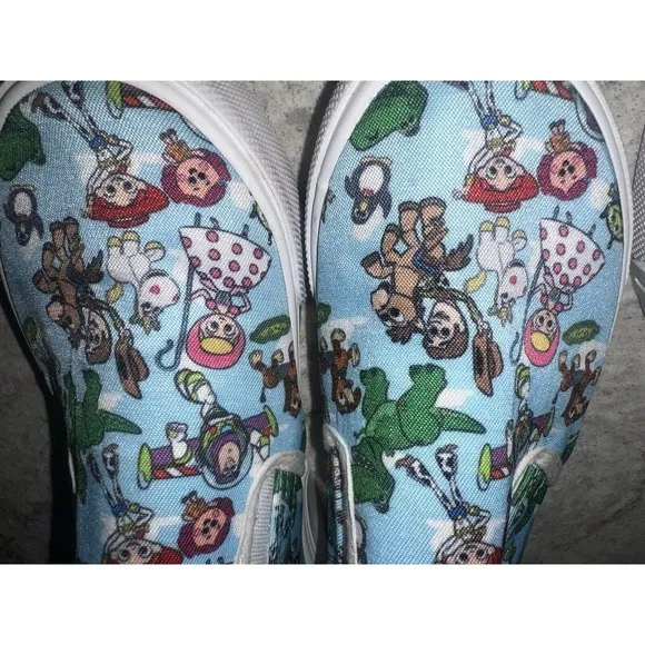 DISNEY Shoes Kids 13 The Little Mermaid &amp; Toy Story SNEAKERS SLIP (2 Pair)