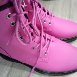 Doctor Martens Men's Hot Pink Lace up Boots (New/Authentic)