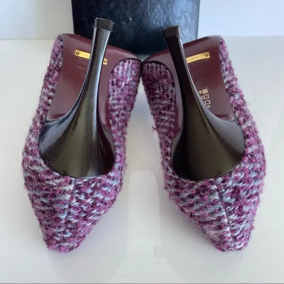 Dolce &amp; Gabbana Chevron Melange Tweed Pumps