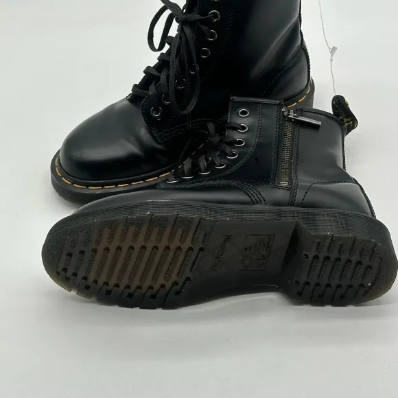 Dr. Martens 1460 ELS  6 M 7 L Black Smooth Zipper Boots
