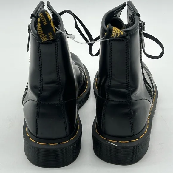 Dr. Martens 1460 ELS  6 M 7 L Black Smooth Zipper Boots