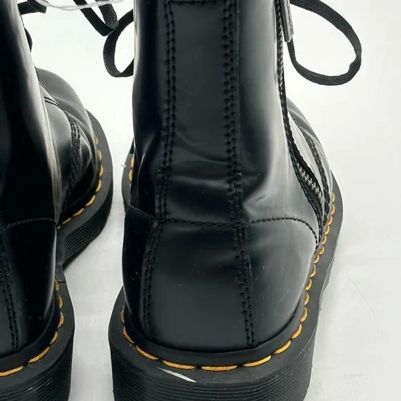 Dr. Martens 1460 ELS  6 M 7 L Black Smooth Zipper Boots