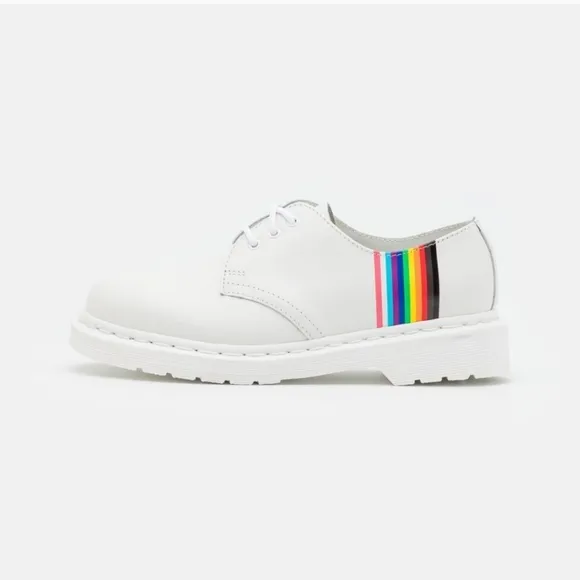Dr. Martens 1461 FOR PRIDE SMOOTH LEATHER OXFORD SHOES. NEW