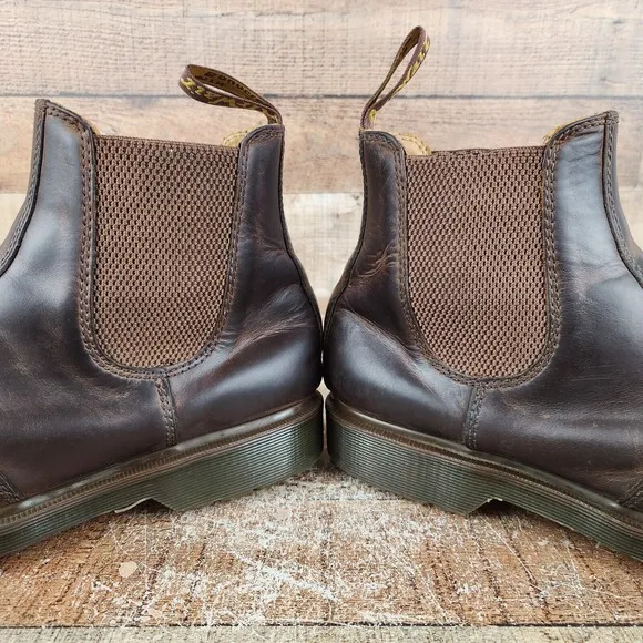 Dr Martens 2976 Crazy Horse Men Sz 13 Brown Leather Pull On Casual Chelsea Boots
