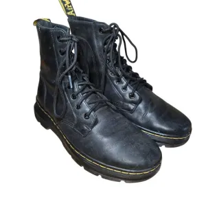 Dr. Martens Black Combs  Leather AirWair AW004 Boots Men Size 9 womens 10.5