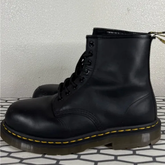 Dr. Martens Black Leather Boots (steel toe 1919)