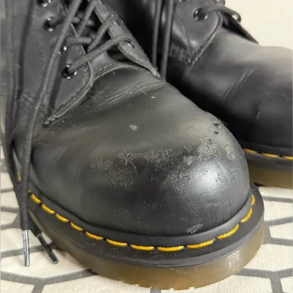 Dr. Martens Black Leather Boots (steel toe 1919)
