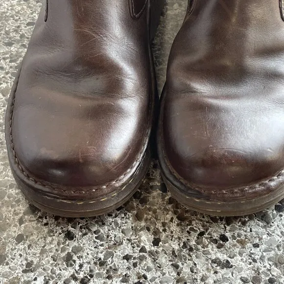 Dr Martens MILTON Brown Leather Chelsea Slip On Ankle Boots Mens 10 Womens 11