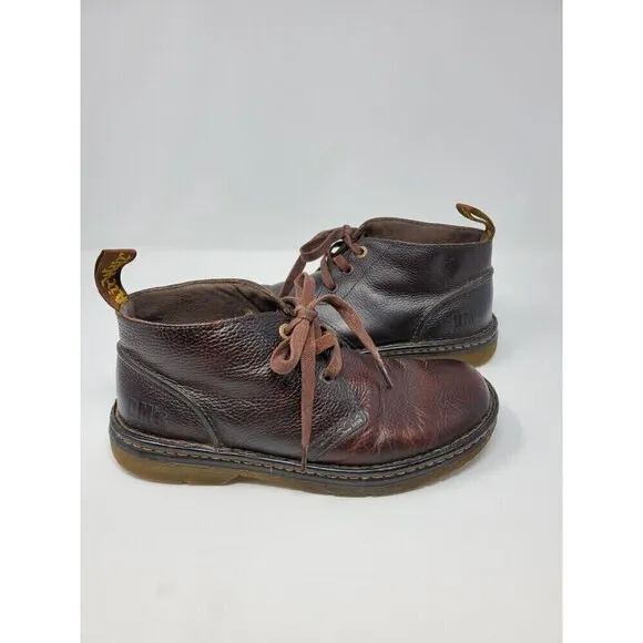 DR. MARTENS SUSSEX AIR WAIR CHUKKA BOOTS BROWN MEN US 9 EU 42 SLIP RESISTANT