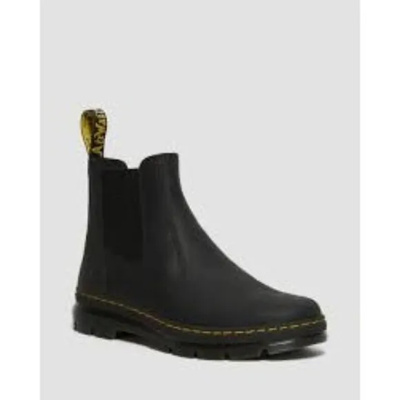 Dr. Martens Unisex Embury Black Leather Chelsea Boots US Size 11 Men 12 Lady