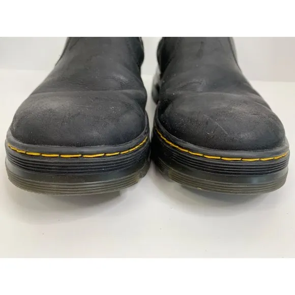 Dr. Martens Unisex Embury Black Leather Chelsea Boots US Size 11 Men 12 Lady