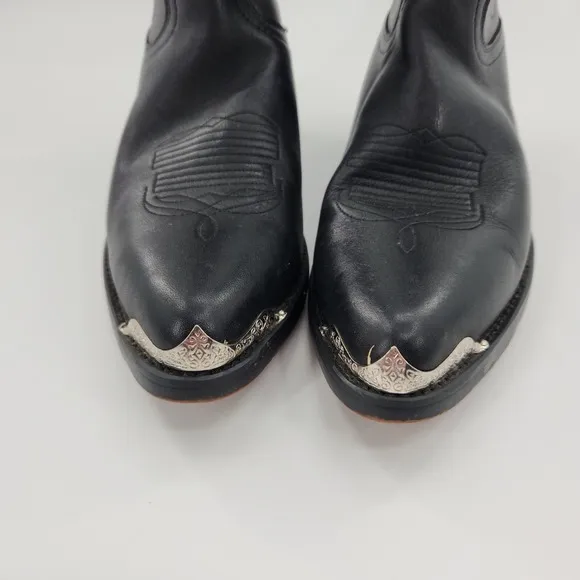 DURANGO Cowboy Boots Men Size 10 D Black DB560 Leather Western