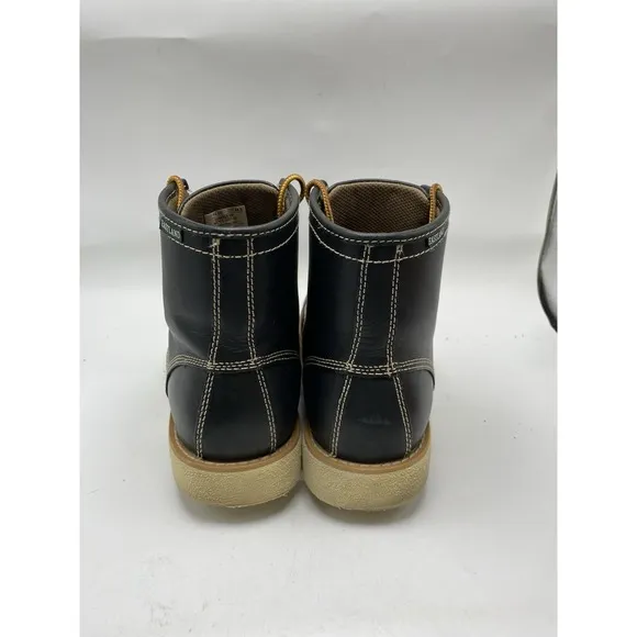East Land Boots Men Size 10.5 Medium Lumber Up Black Moc Toe Work Boot 4209