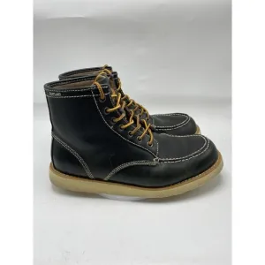 East Land Boots Men Size 10.5 Medium Lumber Up Black Moc Toe Work Boot 4209