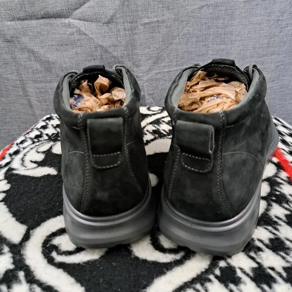 ECCO Boots Men Suede Black Size 12 - 12.5