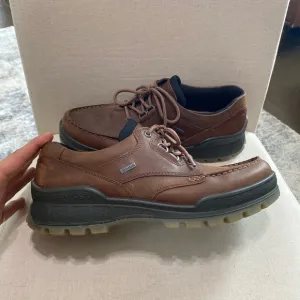 ECCO Mens track 25 Gore-Tex Low waterproof hiking Leather shoes lace up 10 10.5