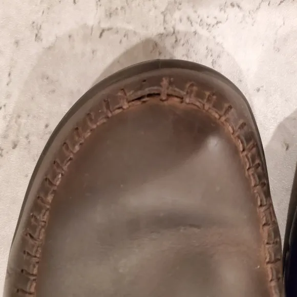 Ecco Vegetable Tanned Laceup Leather Shoes Men's Size 11