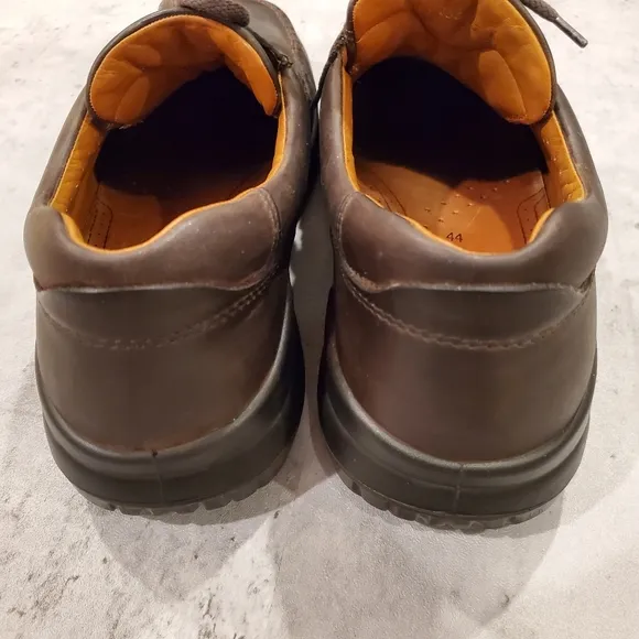 Ecco Vegetable Tanned Laceup Leather Shoes Men's Size 11