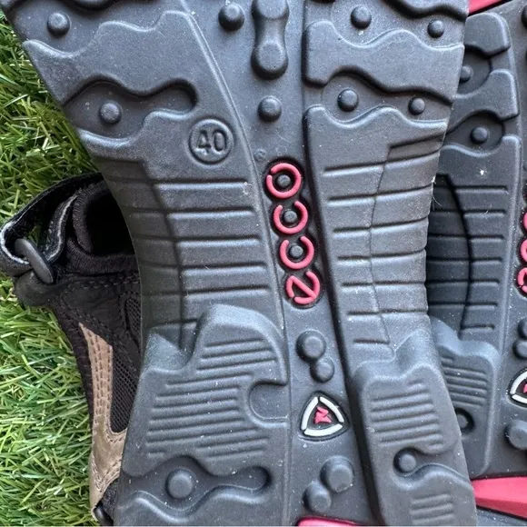 Ecco Women’s Yucatan Sport OffRoad Sandal in Titanium Black Size EU 40