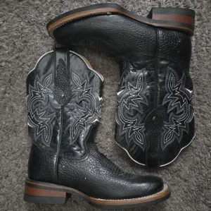 Estrella Made In Mexico Leather Boots Men Size 8 Square Toe Used 042025