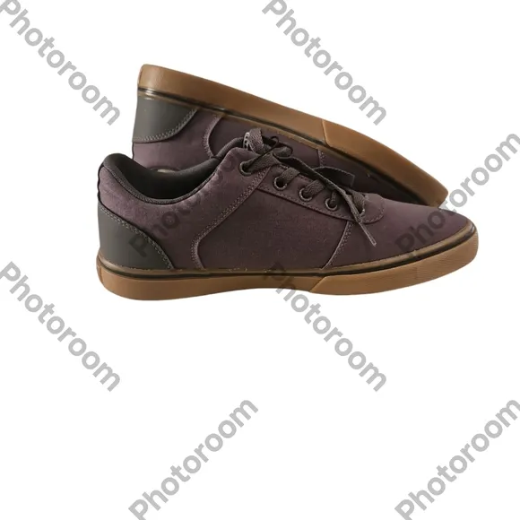 Etnies GRIP Men's Gray and Black Canvas Sneakers Size 9/10