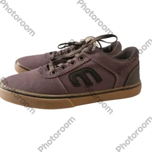 Etnies GRIP Men's Gray and Black Canvas Sneakers Size 9/10