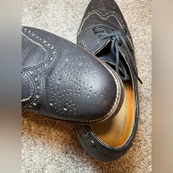 EUC Men’s Cole Haan Grand OS Black Wingtip Dress career Shoes Classic 10.5 M