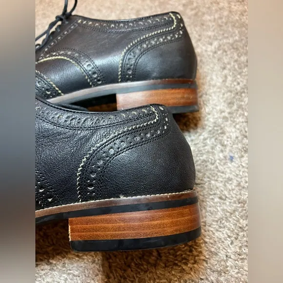 EUC Men’s Cole Haan Grand OS Black Wingtip Dress career Shoes Classic 10.5 M