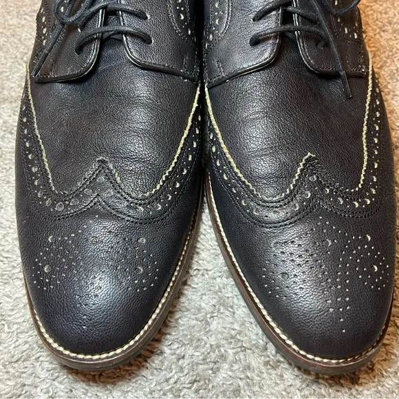 EUC Men’s Cole Haan Grand OS Black Wingtip Dress career Shoes Classic 10.5 M