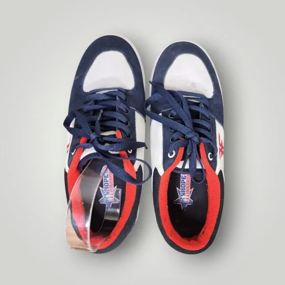 FALLEN PATRIOT CUPSOLE SKATEBOARD SHOES Men's Navy White Sneakers Size 8