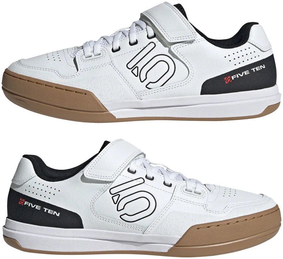 Five Ten Hellcat Mountain Clipless Shoes - Men's, FTWR White/Core Black/Red, 10