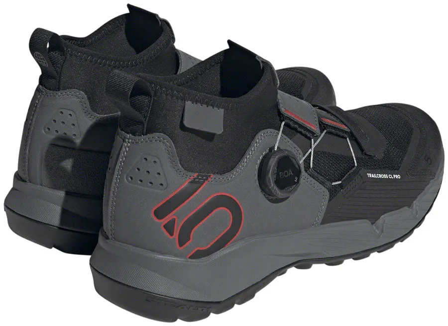 Five Ten Trailcross Pro Mountain Clipless Shoes - Mens Gray Five/Core BLK/Red 7