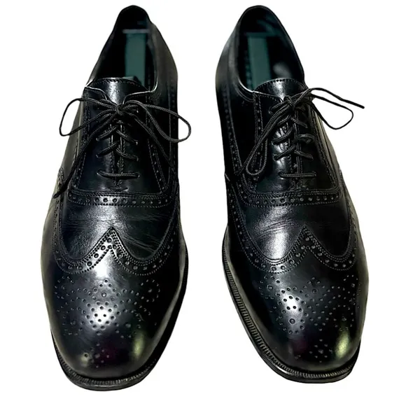Florsheim Black Lexington Wingtip Oxford Size 10 Men’s Wingtip Oxford Shoes